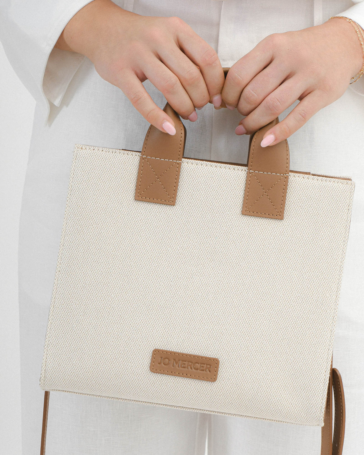 ANDRES MINI TOTE BAG TAN LEATHER