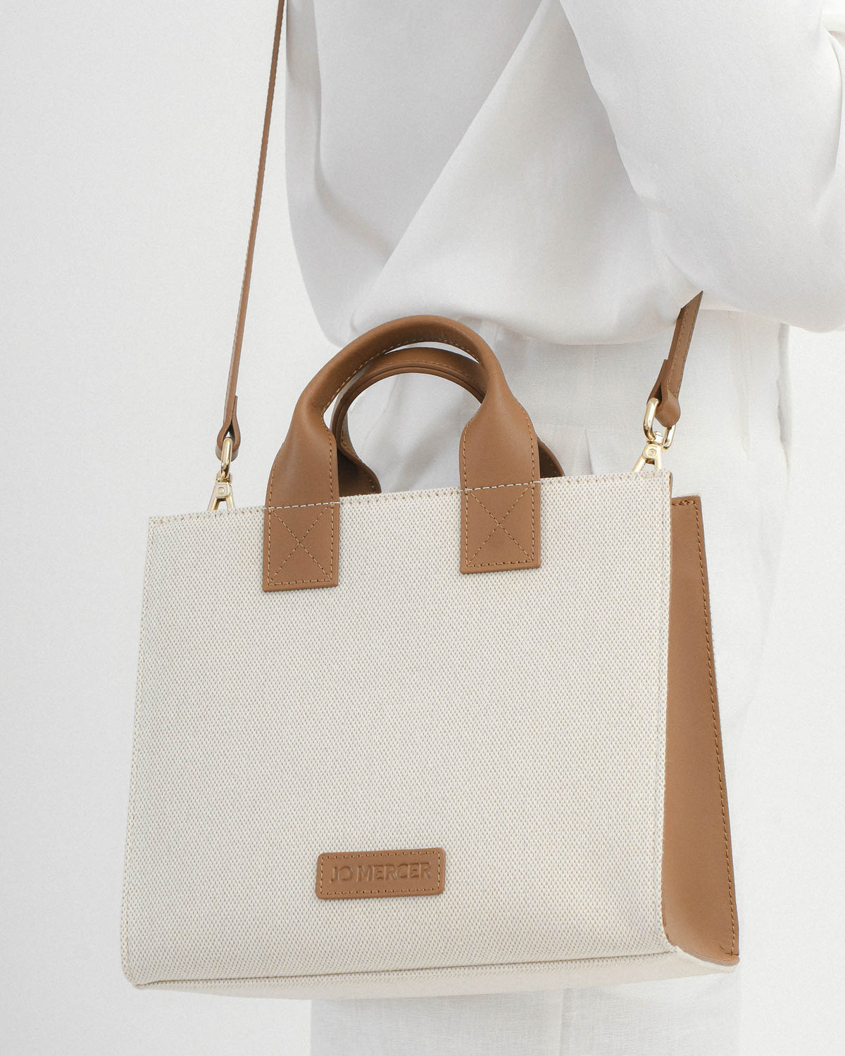 ANDRES MINI TOTE BAG TAN LEATHER