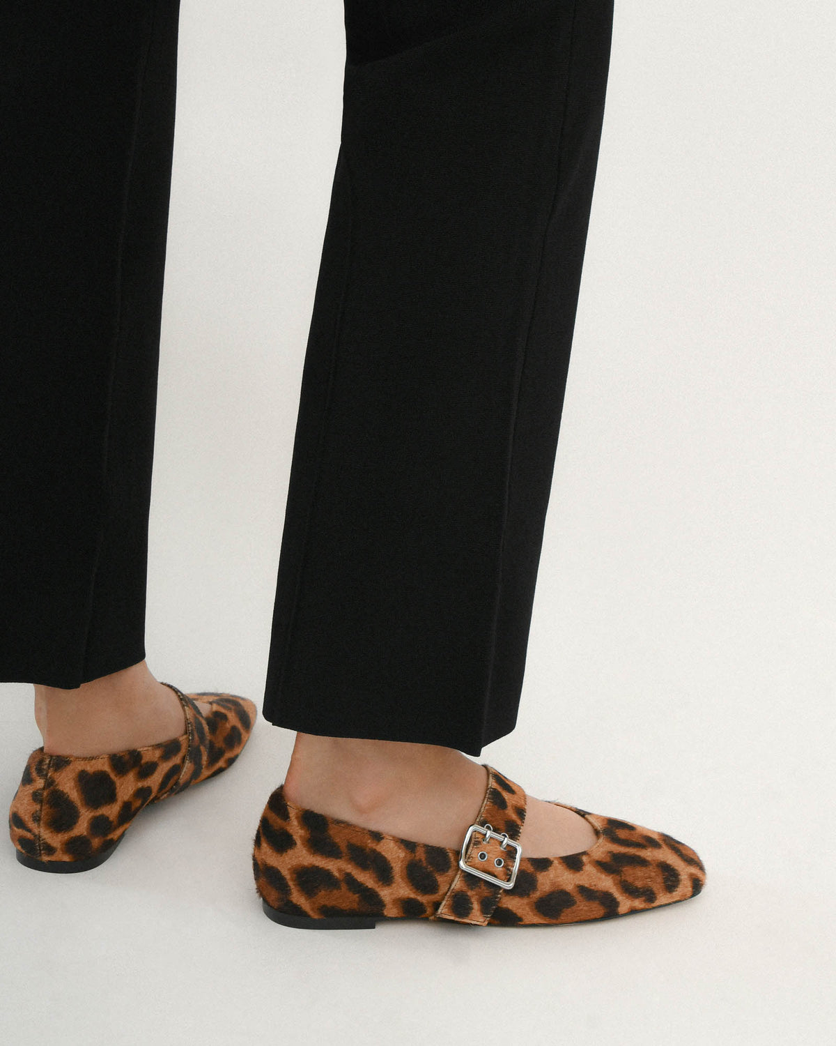 SARAH CASUAL FLATS OCELOT LEATHER