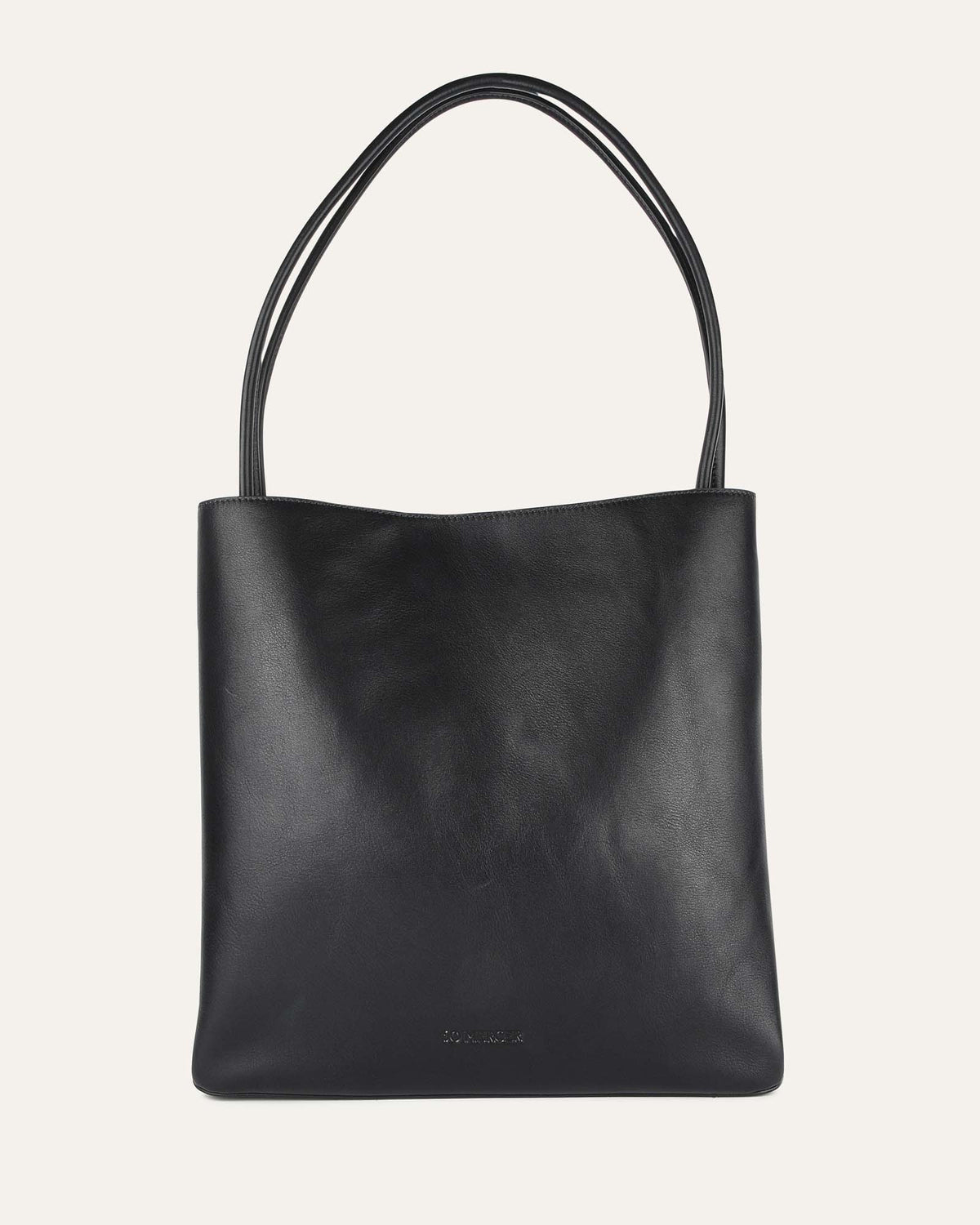 THEODORE SHOULDER BAG BLACK LEATHER