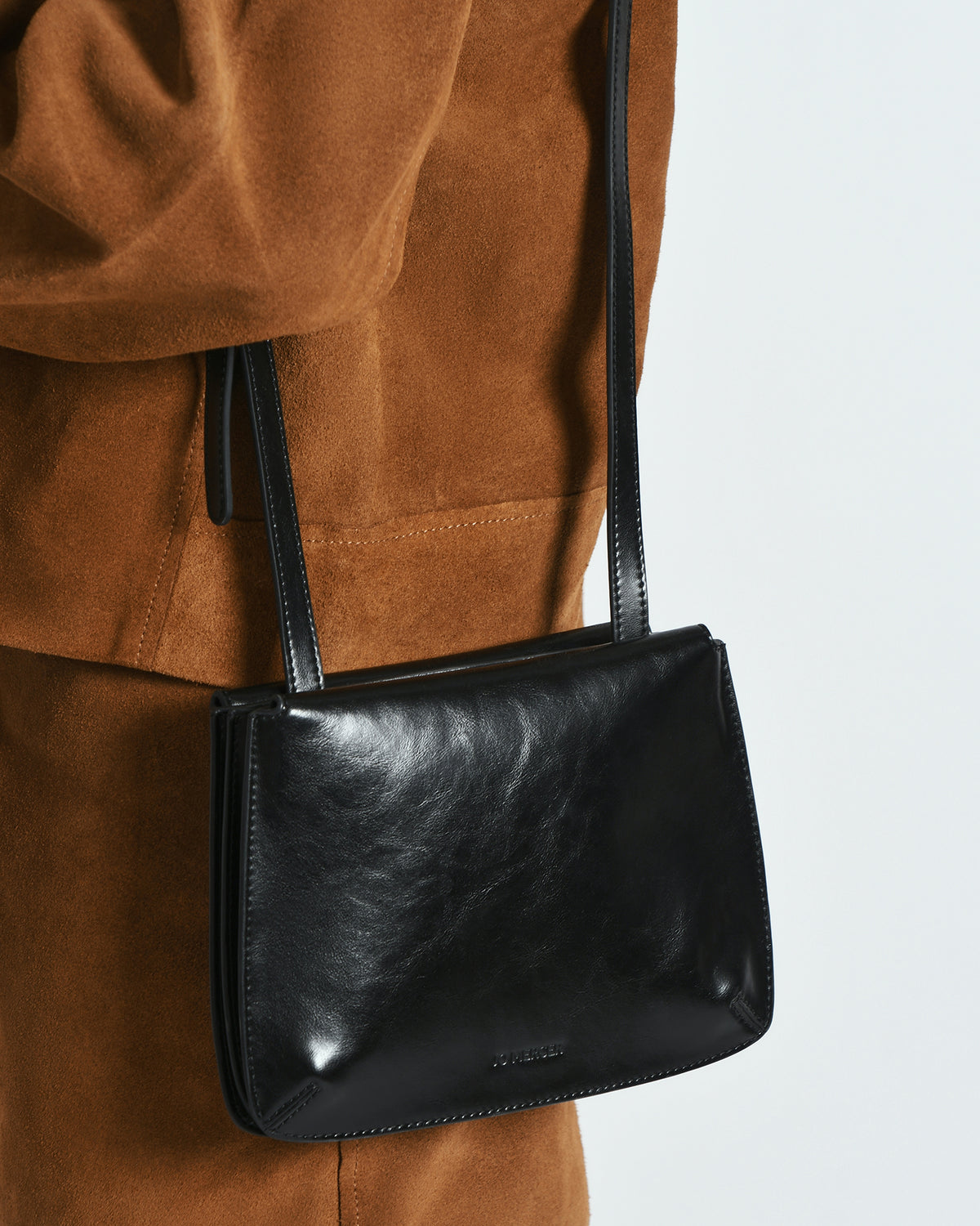 AMBER CROSSBODY BAG BLACK LEATHER