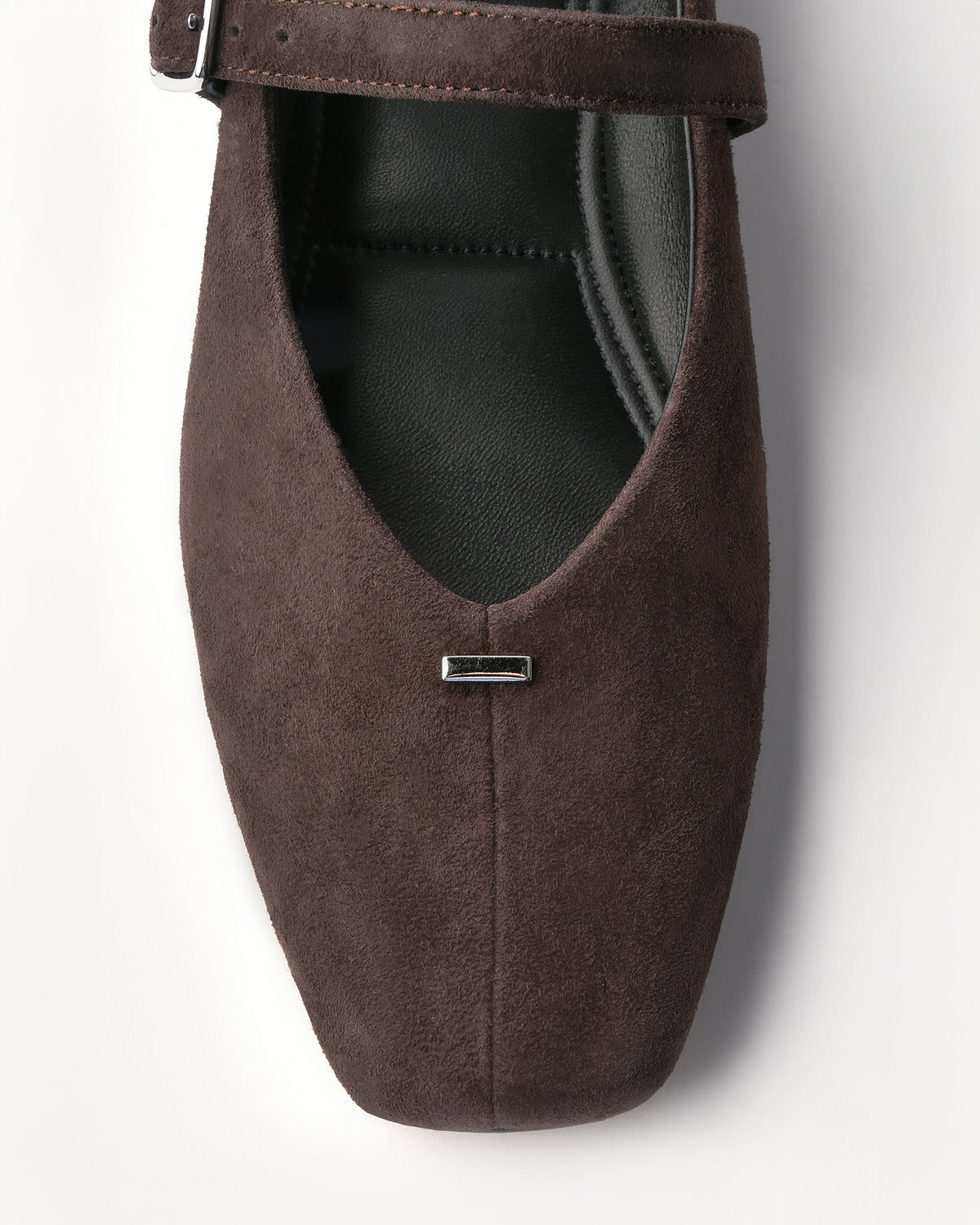 APRIL CASUAL FLATS BITTER CHOC SUEDE