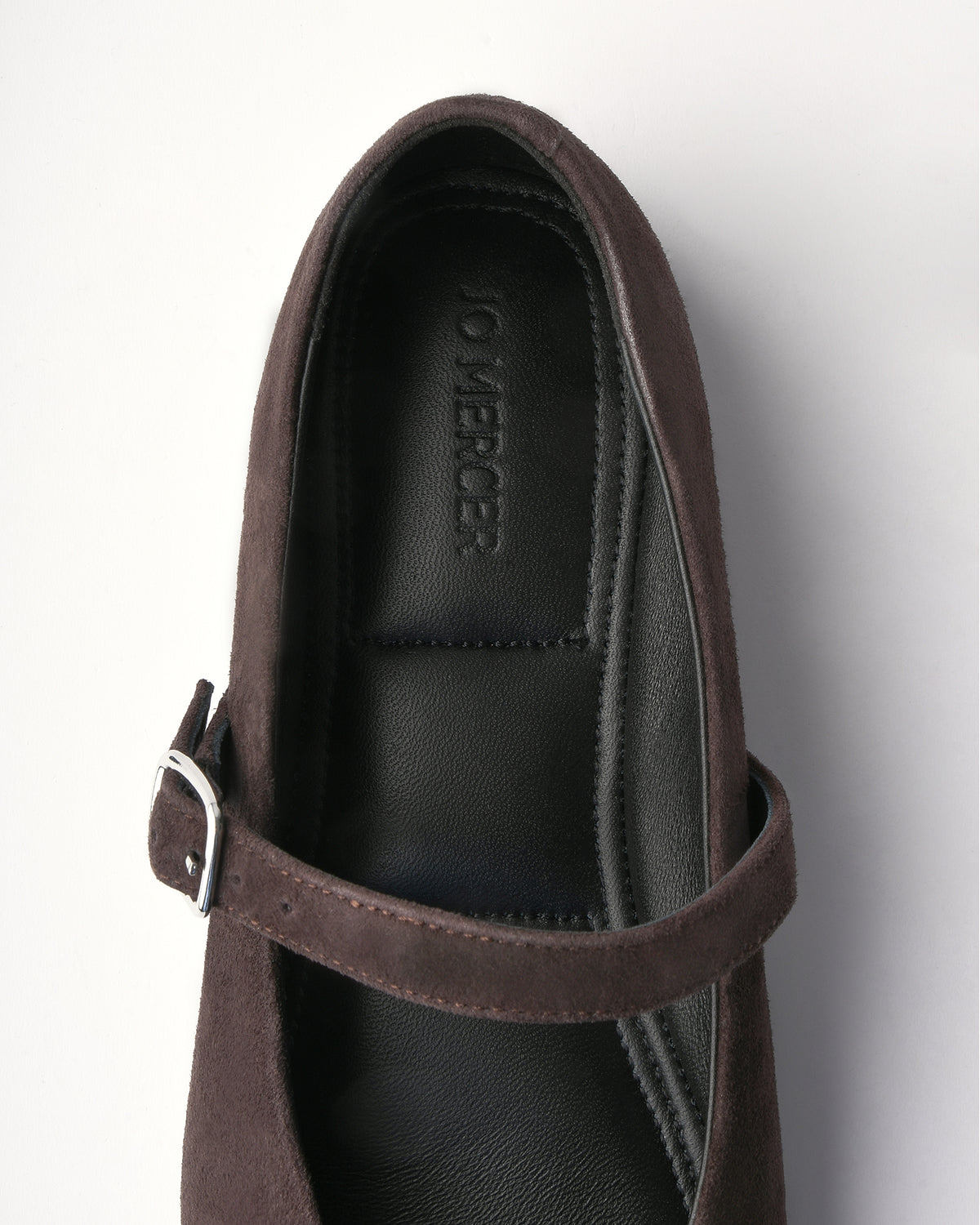 APRIL CASUAL FLATS BITTER CHOC SUEDE