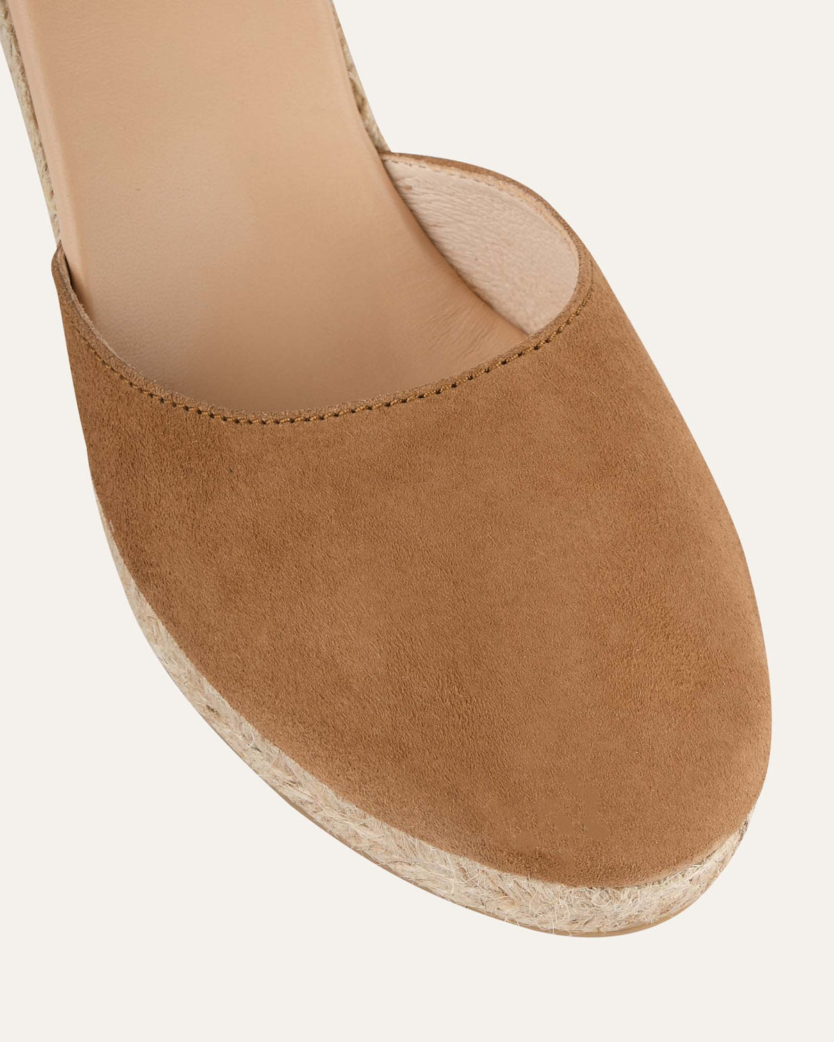 CAIRO HIGH HEEL ESPADRILLES CAMEL SUEDE