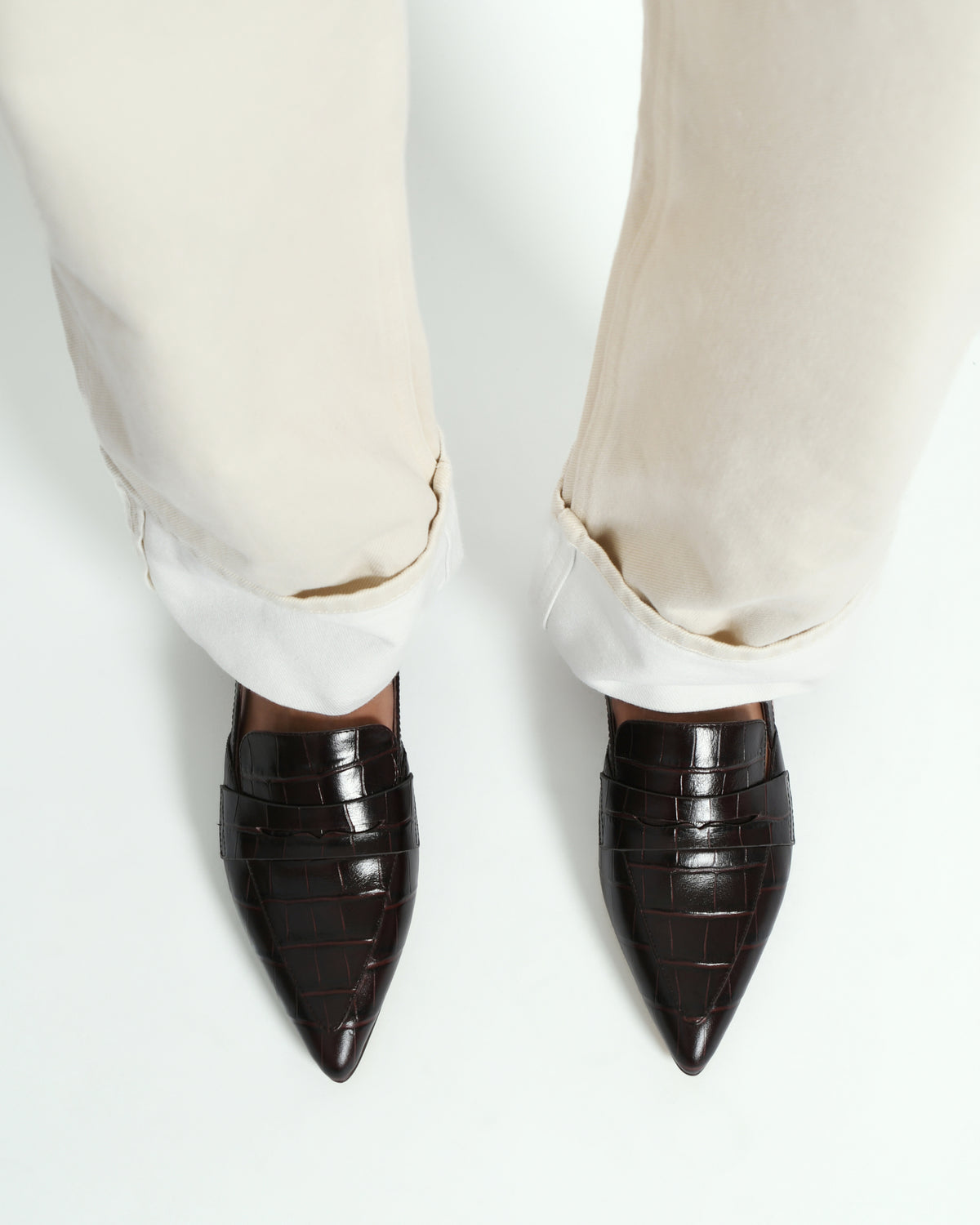 ELOISE DRESS FLATS CHOCOLATE CROC