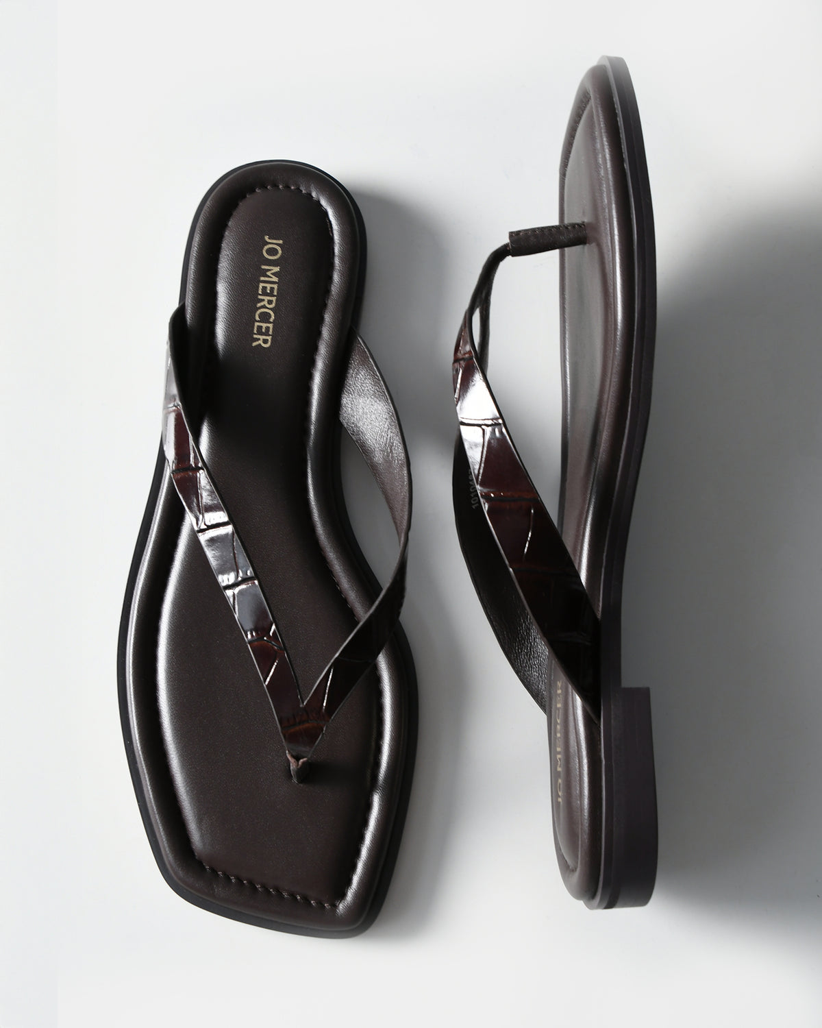 FRENCHIE FLAT SANDALS CHOCOLATE CROC