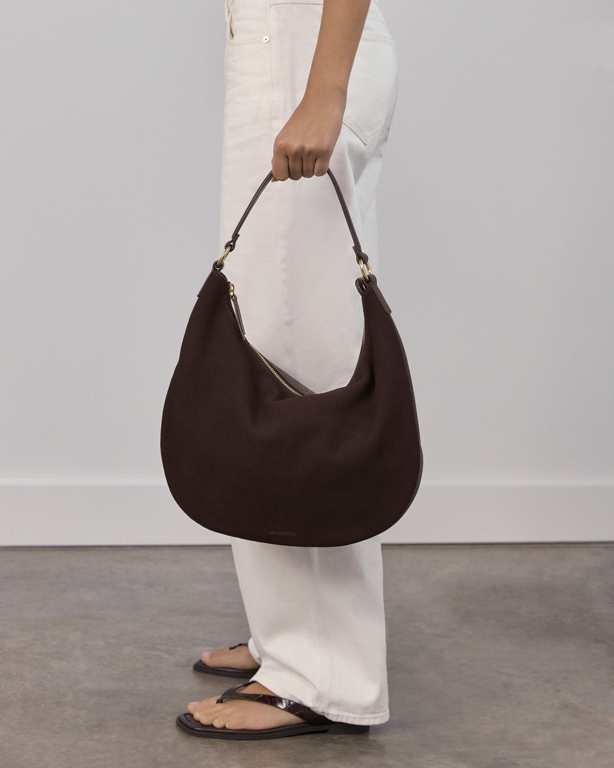 MARGO SHOULDER BAG BITTER CHOC SUEDE