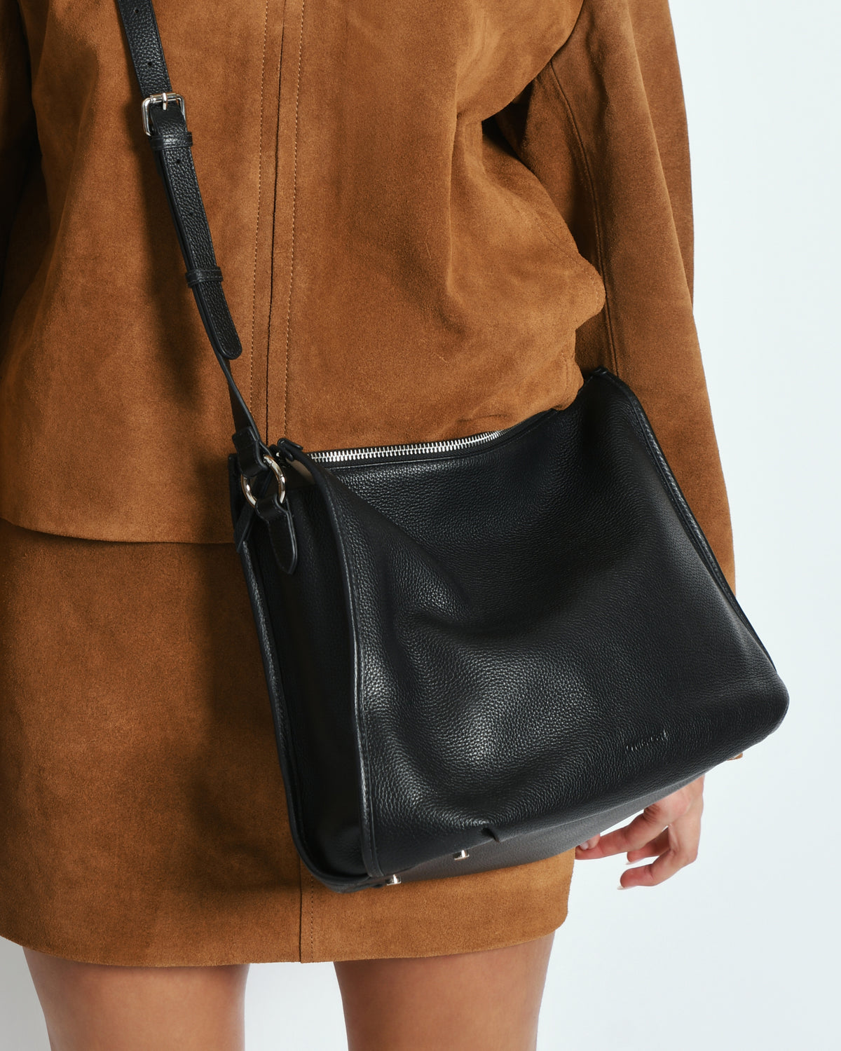 GRAYSON TOTE BAG BLACK LEATHER