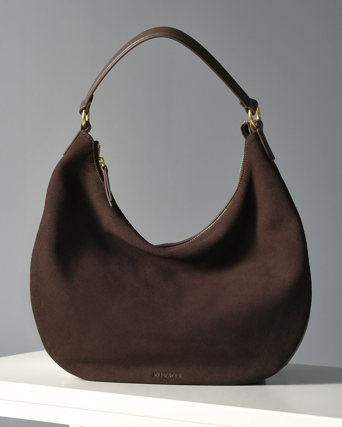 MARGO SHOULDER BAG BITTER CHOC SUEDE