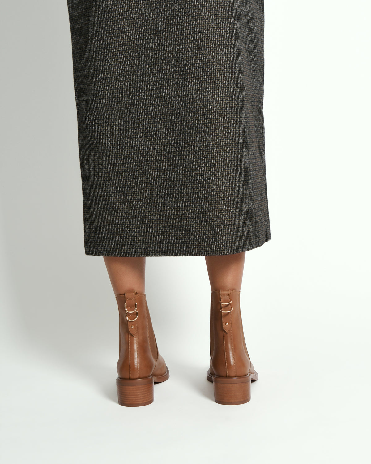 MONA FLAT ANKLE BOOTS TRUE TAN LEATHER