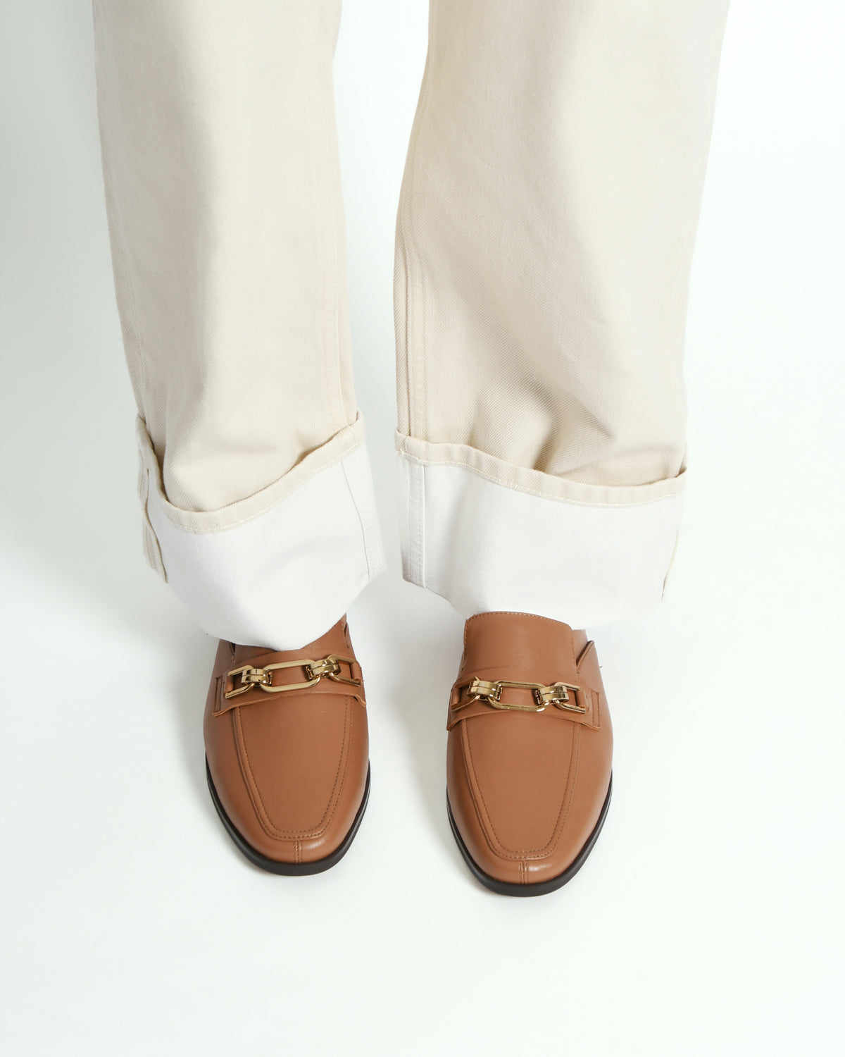 REIGN LOAFERS TRUE TAN LEATHER