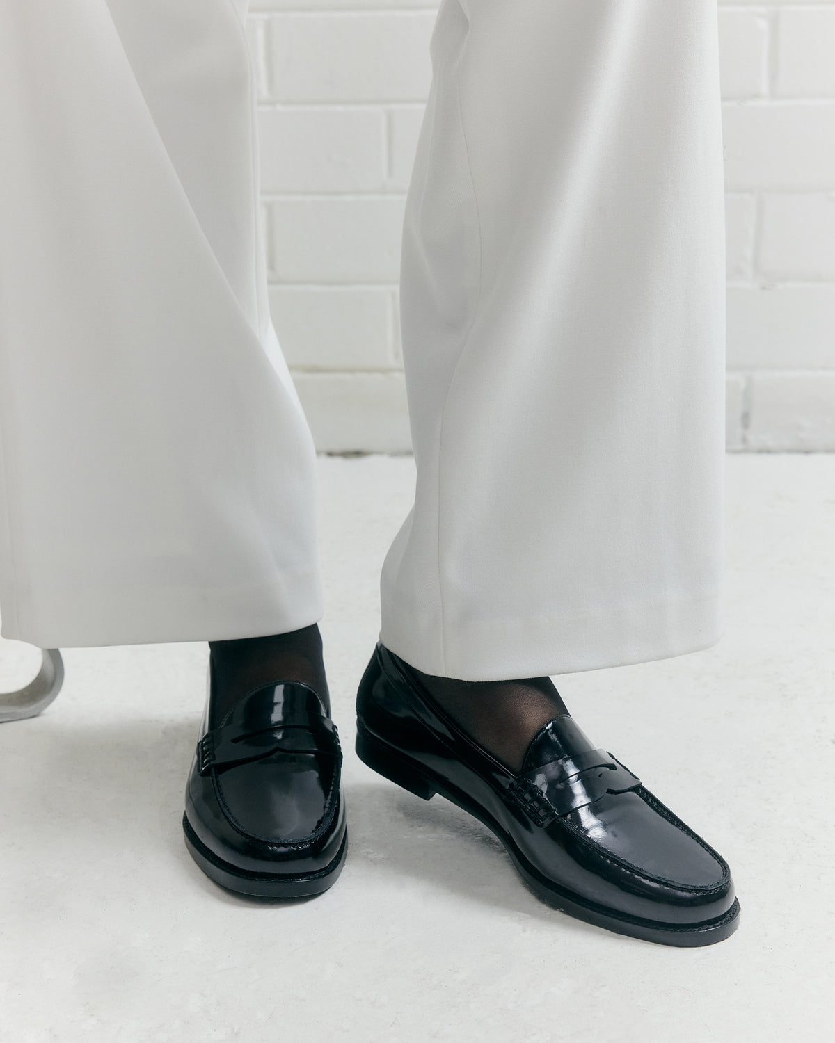 TAIT LOAFERS BLACK PATENT