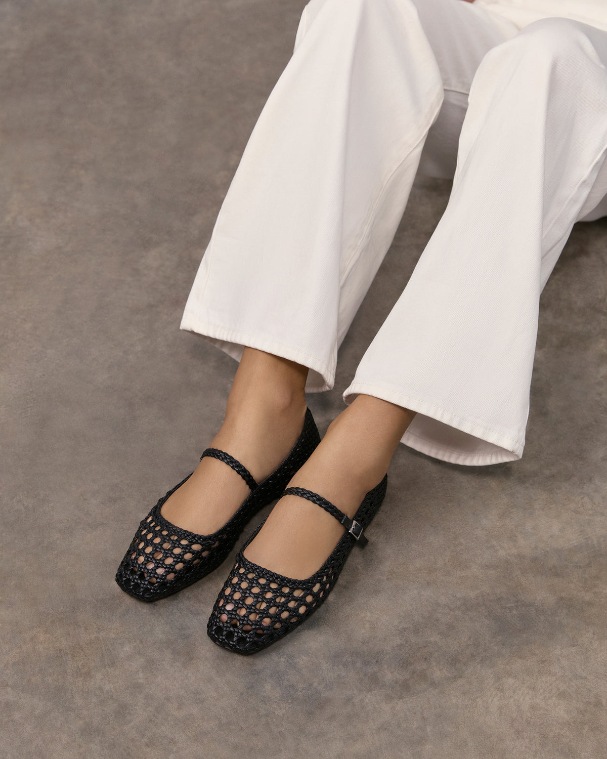 WILLIS CASUAL FLATS BLACK LEATHER