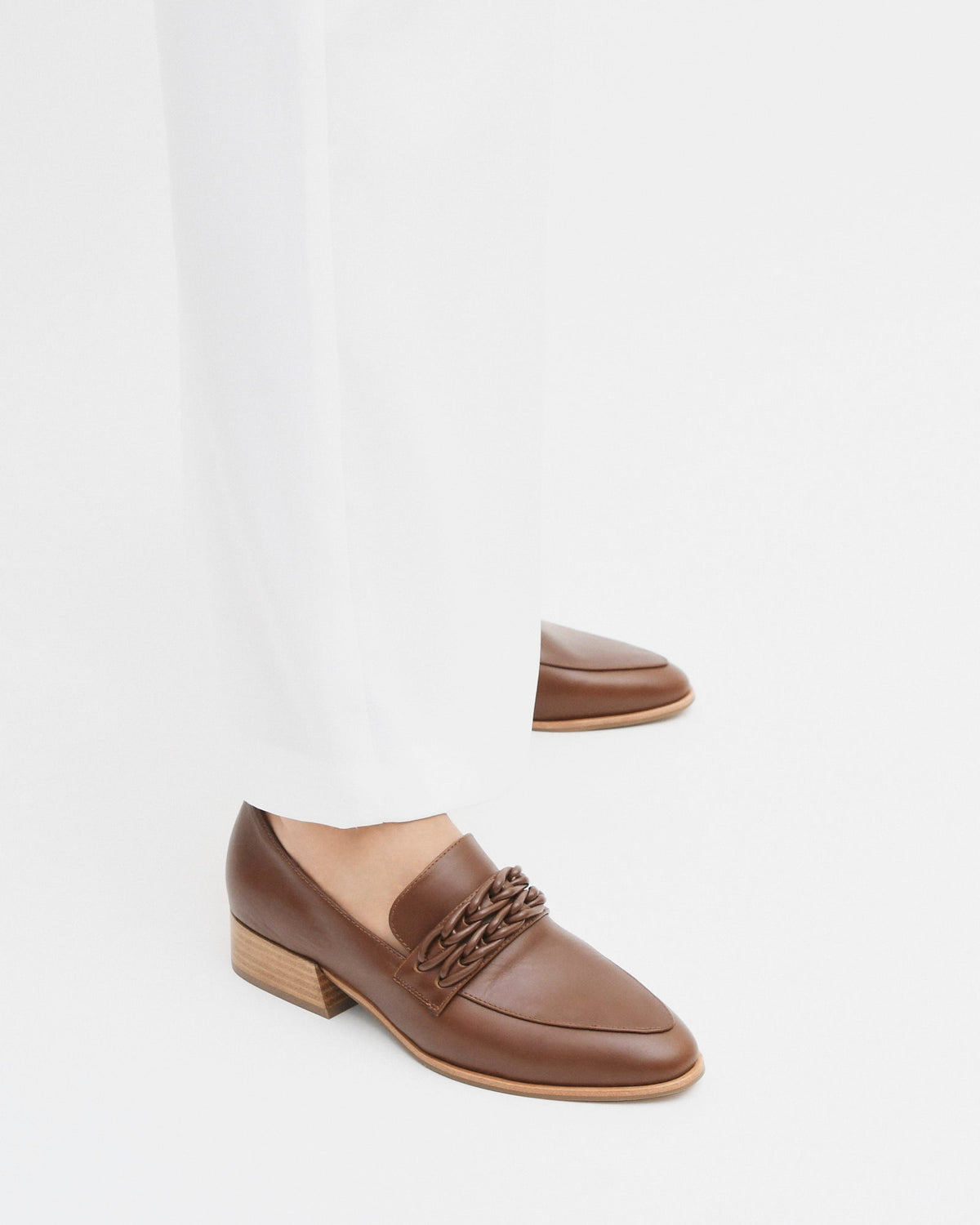 XIMENA LOAFERS CHOCOLATE LEATHER