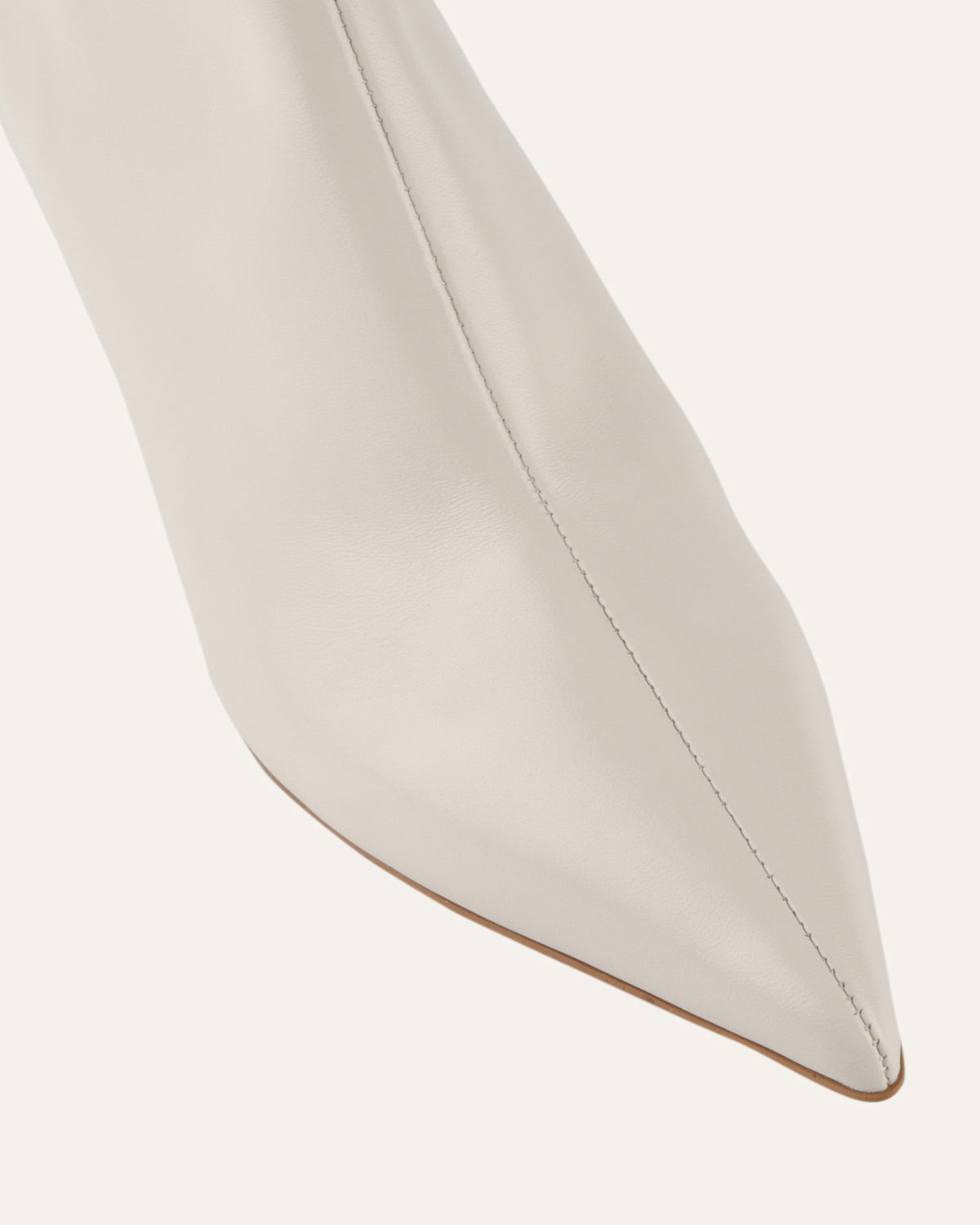 WINNIE MID ANKLE BOOTS OFF WHITE LEATHER