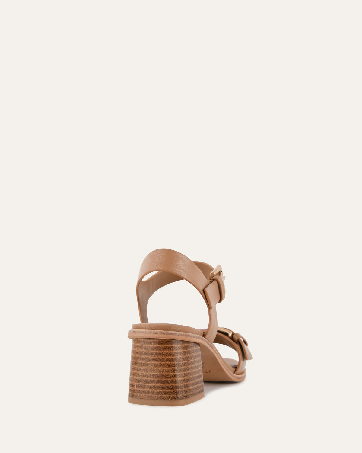 WINONA MID HEEL SANDALS TAN LEATHER