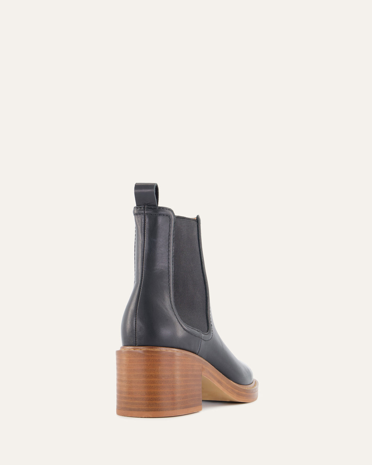 RYE MID ANKLE BOOTS BLACK LEATHER