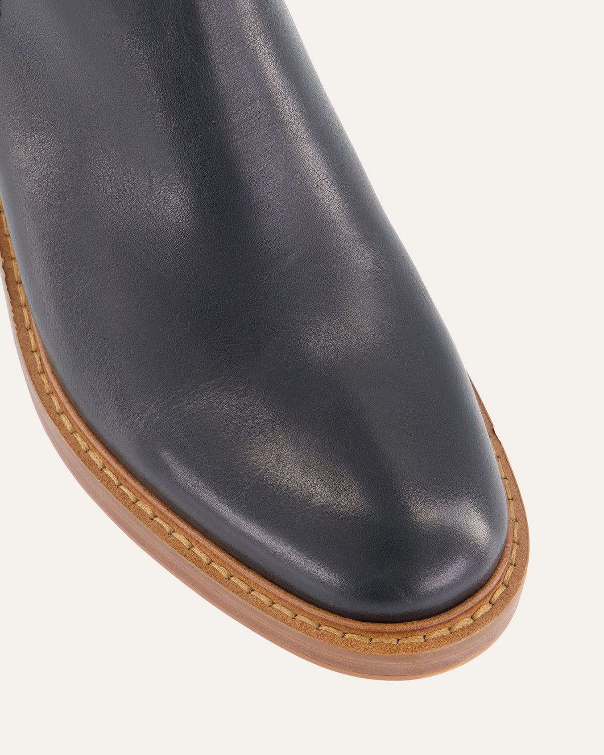 RYE MID ANKLE BOOTS BLACK LEATHER