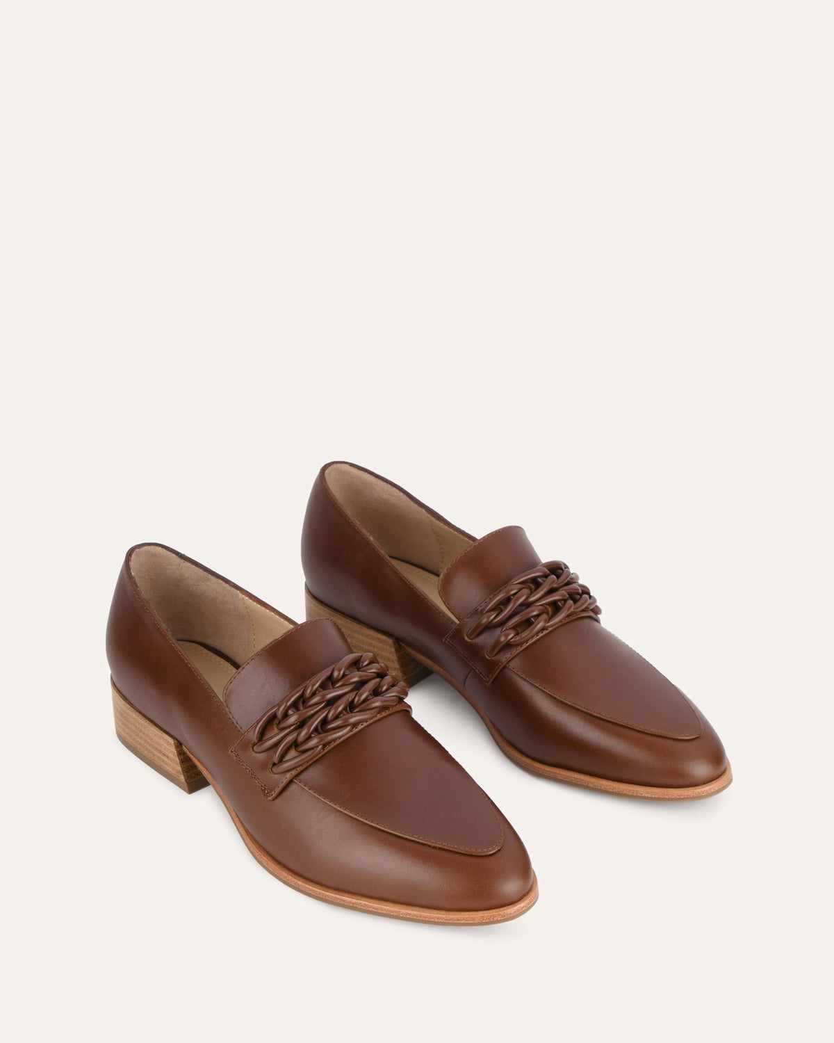XIMENA LOAFERS CHOCOLATE LEATHER
