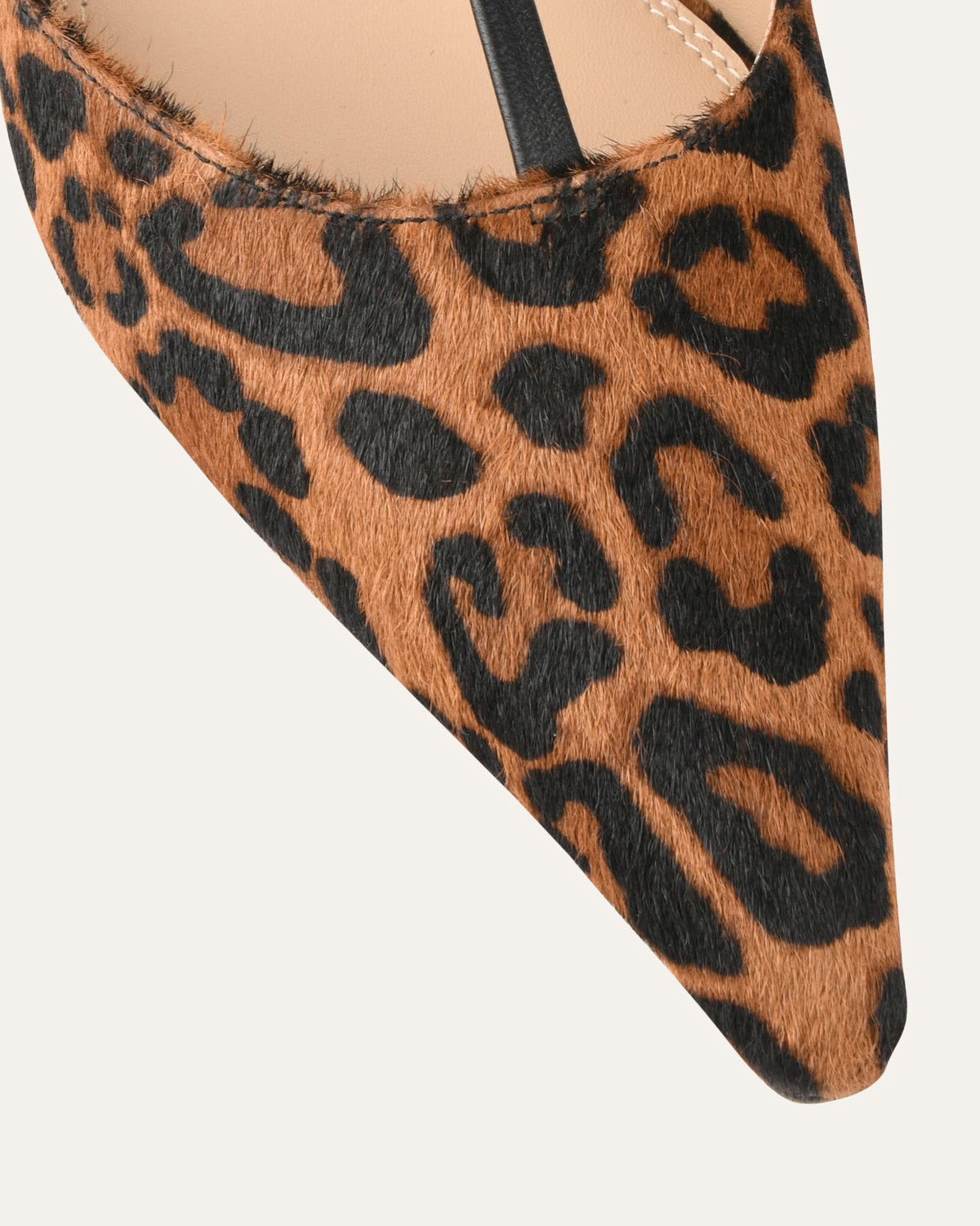 YULA MID HEELS LEOPARD HAIR ON LEATHER